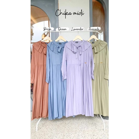DYN Chika Midi Dress Tunik Rayon Premium