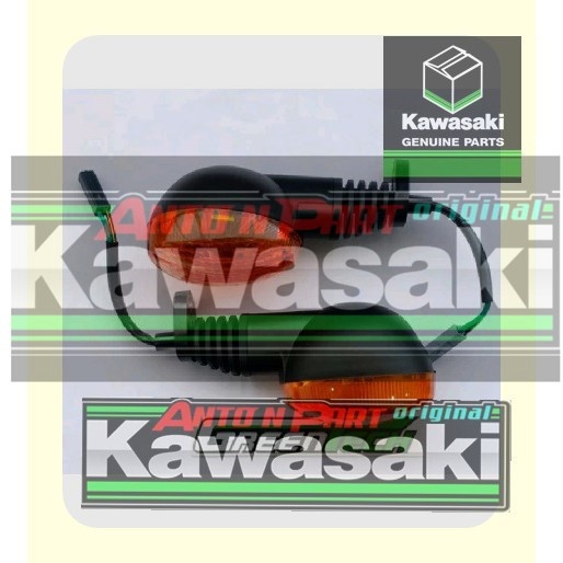 sepasang lampu sen sein depan atau belakang klx 150 original kawasaki