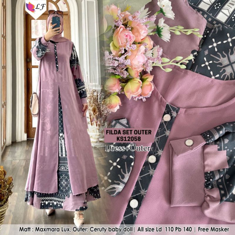 Baju set Outer Filda