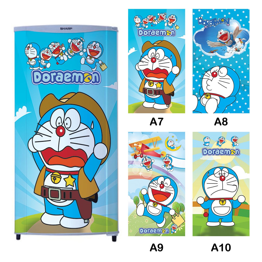  stiker  kulkas motif doraemon  lucu murah Shopee  Indonesia