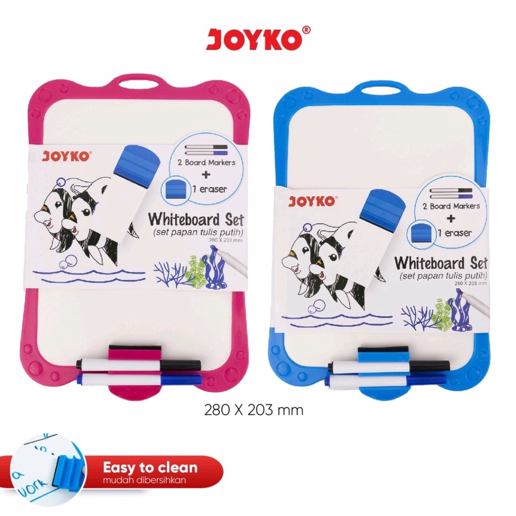 

Whiteboard Set / Papan Tulis Putih Set Joyko WBS-170CO