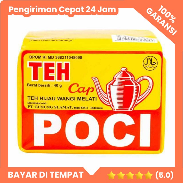 

Teh Cap Poci 40gr Teh Poci Wangi Melati Teh Tubruk Khas Solo