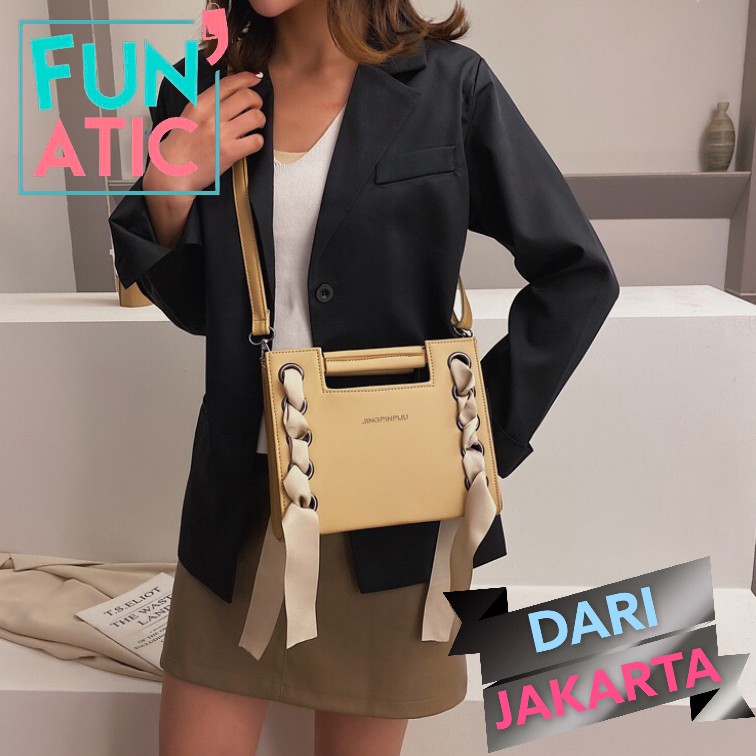 Funatic Tas Selempang Wanita Import Fashion Shoulder Bag Korea Ikatan Cinta Uk 23.5 X 6 X 19.5cm FA922