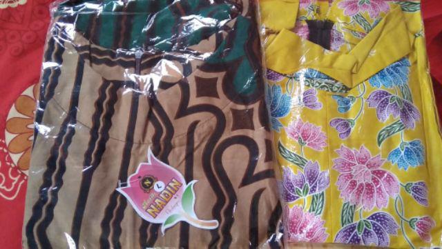 Tunic Santika Pias Cibulan #4 / Tunik Batik Cantik Warna Pastel / Seragam Batik Kerja Kantor