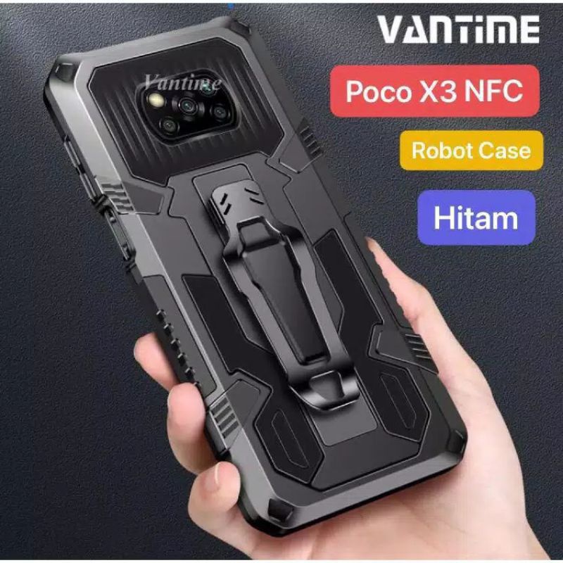 Case Xiaomi Poco X3 Nfc/Poco X3 pro Standing Cover original Hard Case Robot