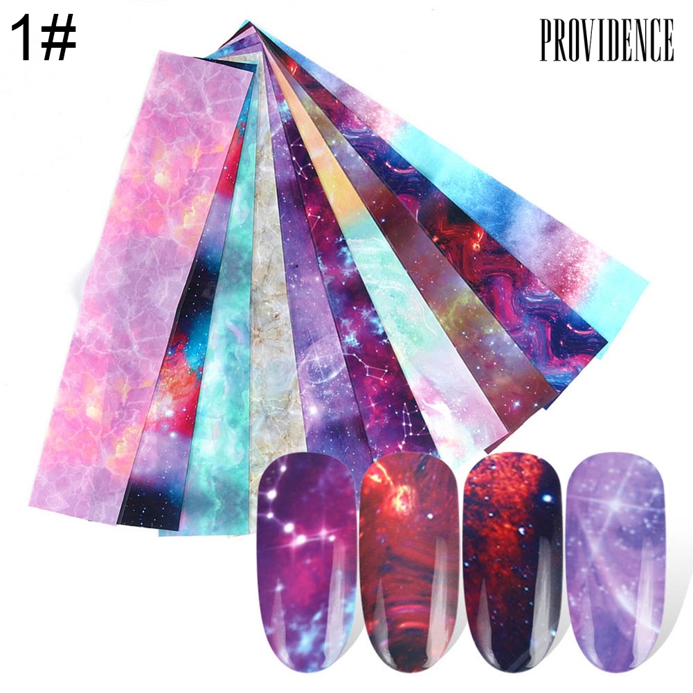 Providence DIY Star Night Sky Adhesive Nail Art Sticker Transfer Paper Decal Manicure Decor