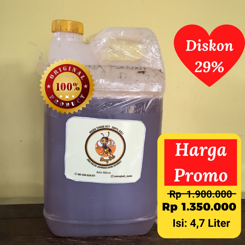 

4700 ml Madu Asli Murni Timor NTT