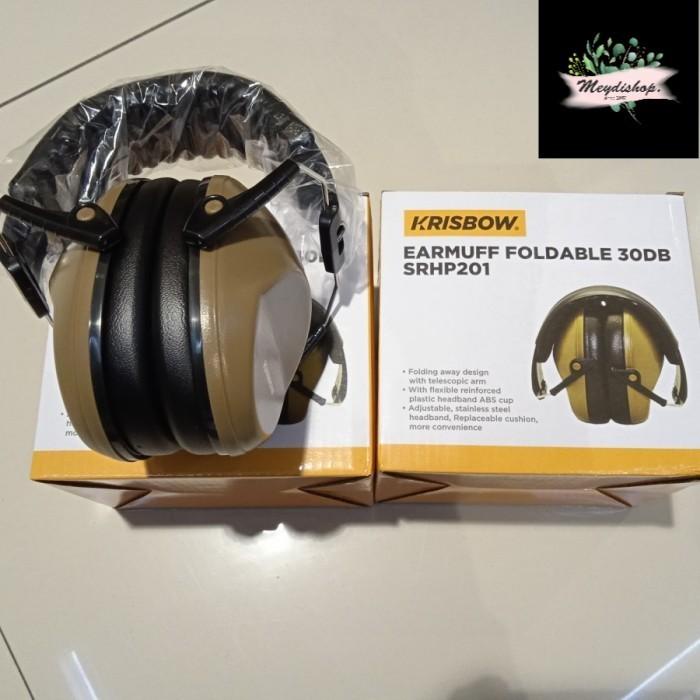 Earmuff Krisbow Earmuff Safety 30 Db Penutup Telinga Pelindung Anti Bising