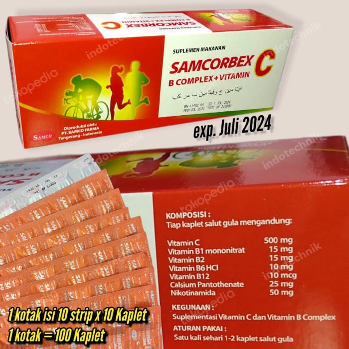 Betominplex CDEZ Samcorbex Vitamin C dan B Kompleks Multivitamin BOX kesehatan daya tahan tubuh