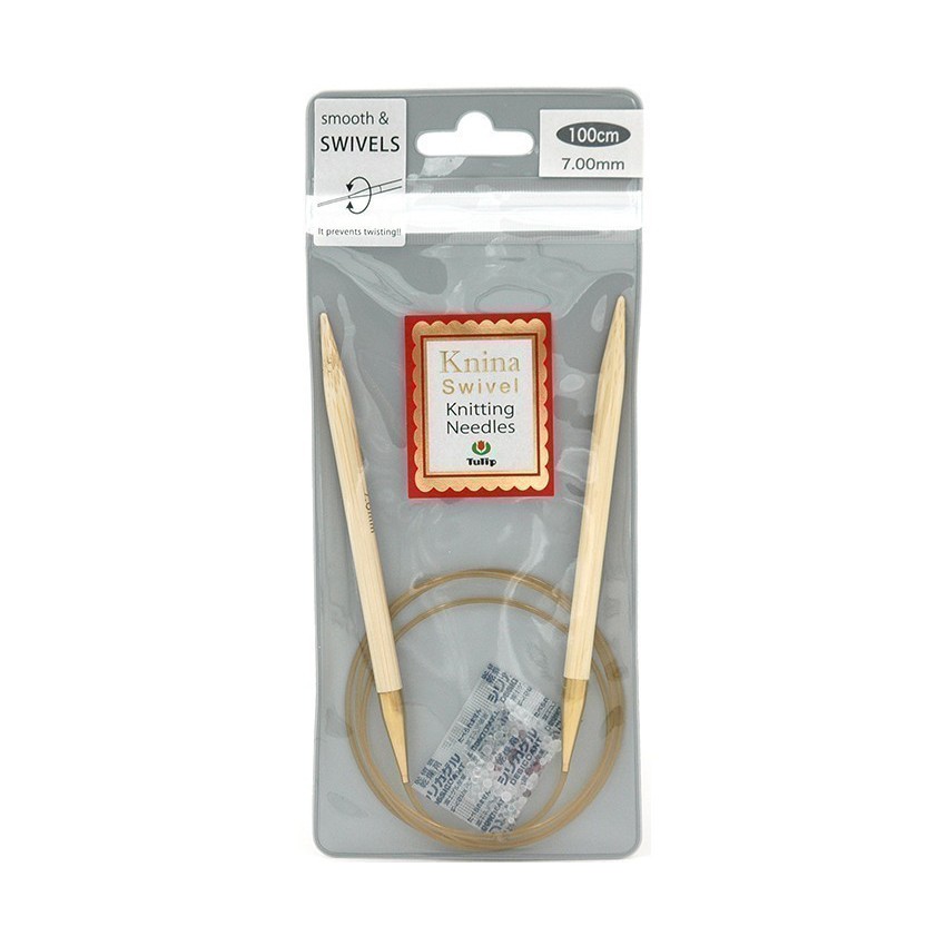 CIRCULAR Breien (Alat Rajut) Knitting Needles TULIP Knina 100cm, 80cm, 60cm, 40cm (3.00mm-6.00mm)