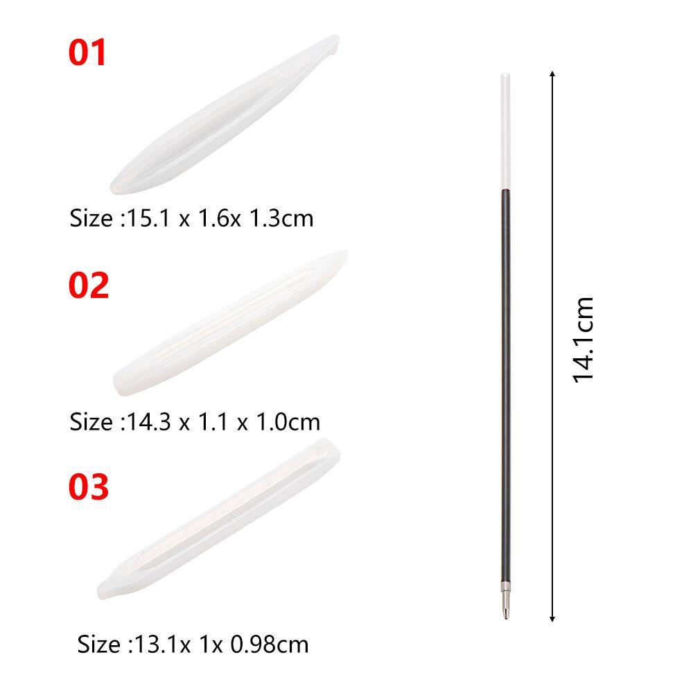 Top Resin Cetakan Transparan Tempat Pulpen Bahan Perhiasan Cetakan Silikon