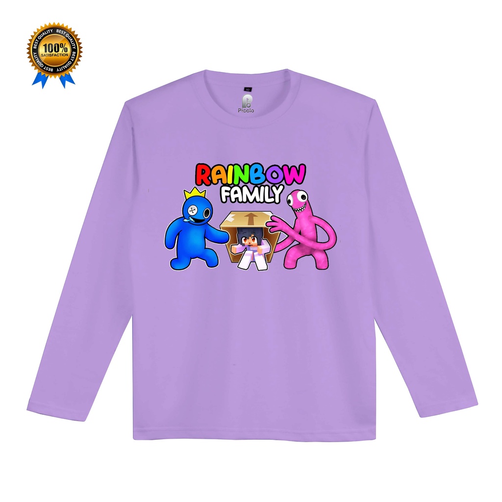 KAOS ANAK RAINBOW FRIENDS LENGAN PANJANG UNISEX