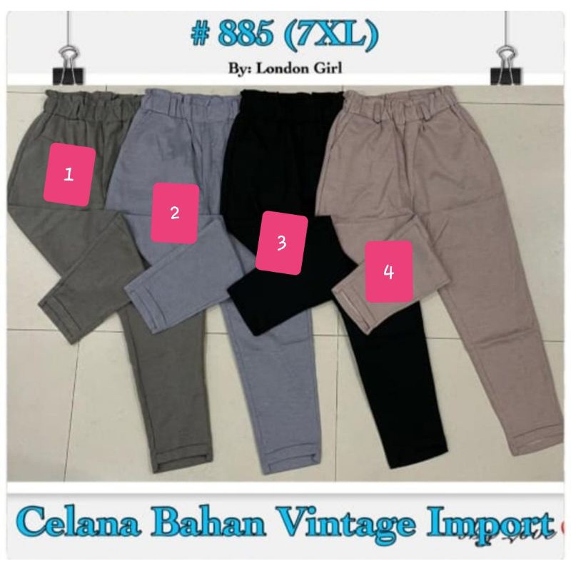 Celana panjang jumbo import 7XL | celana jumbo import london girl