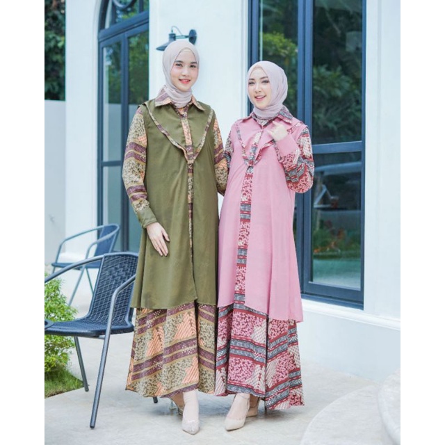 Amira Dress Rompi Ceruty Babydoll | Gamis Seragaman | Fashion Wanita Muslim