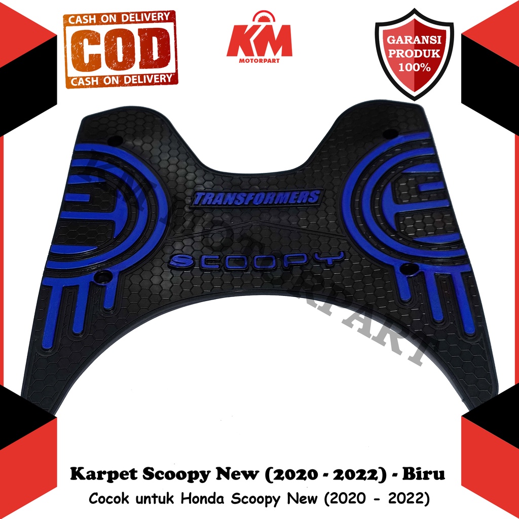 Karpet Scoopy 2020 2021 2022 New Keset Pijakan Kaki Honda Bordes Bahan Karet Variasi