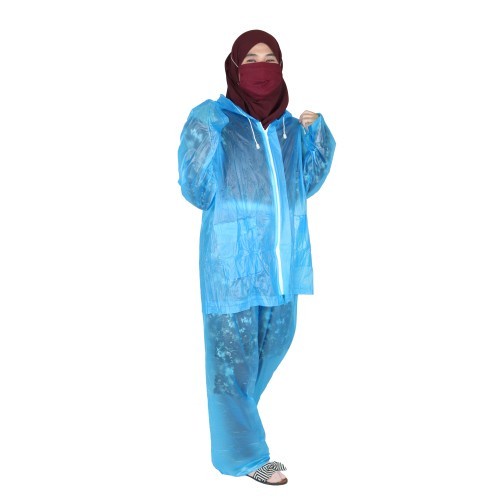 Jas Hujan Setelan Celana PVC Murah / Raincoat  Unisex Tap Tap