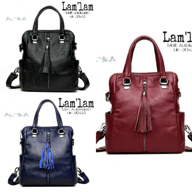 Backpack Lamlam Tas Fashion Wanita Tas Ransel Bagus Tas Gendong Cewek Murah Ransel Cantik Bandung