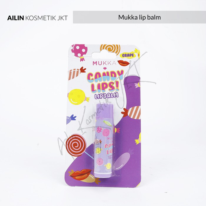 MUKKA LIP BALM CANDY LIPS - strawberry