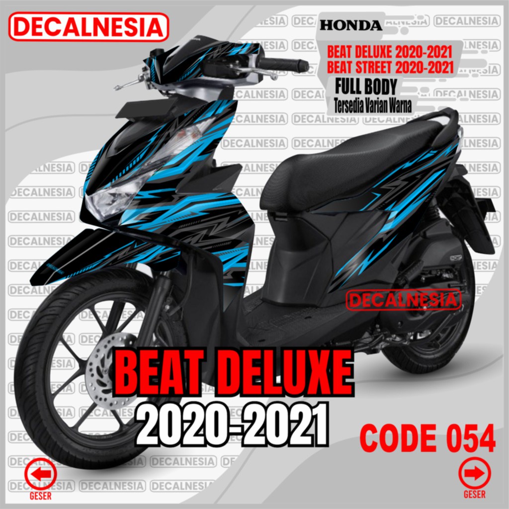 Decal Beat Deluxe 2021 Street New Full Body Stiker Motor Honda 2020 Sticker Modif Dekal Variasi Aksesoris 2022 Racing C054
