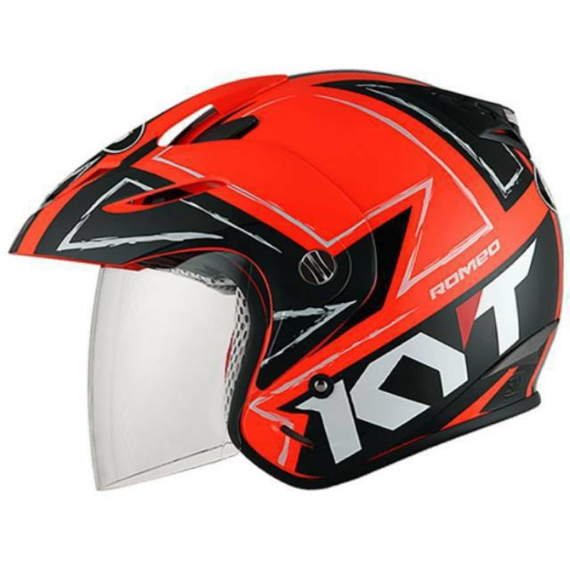 Kaca helm Visor helm INK CX22 Romeo TRX-3 Halfface Silver dan pelangi