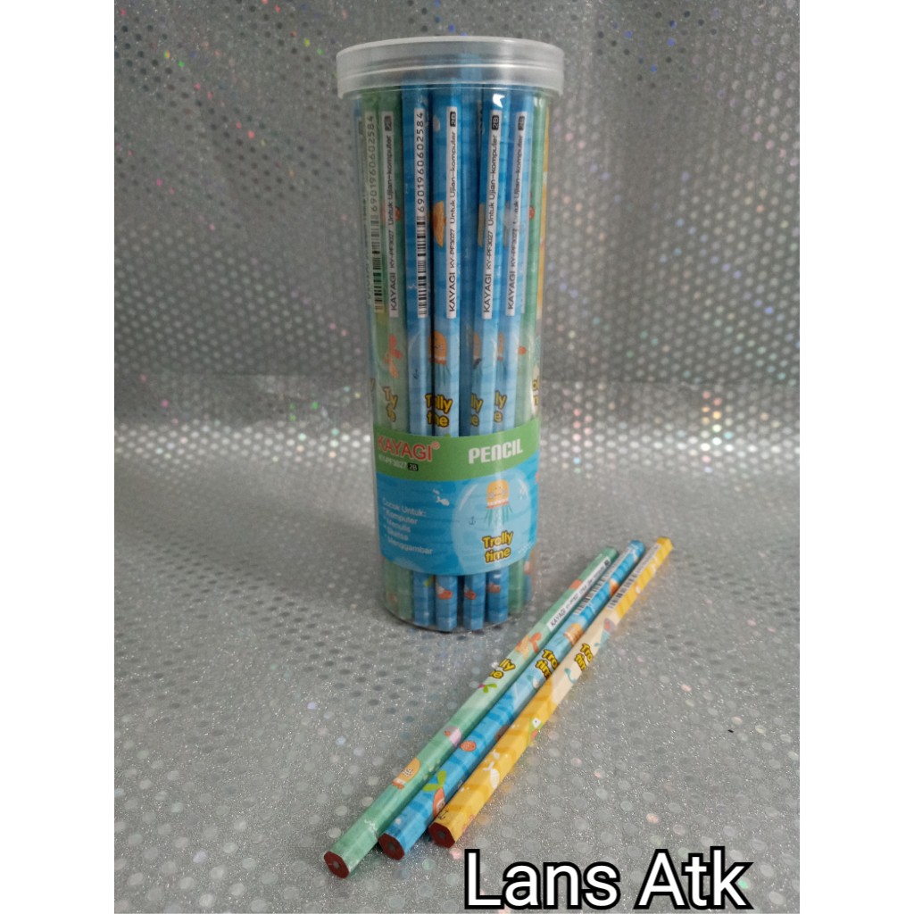 

Pensil Kayagi KY-PF3027 2B Karakter Trolly Tima / 1 Tabung isi 50pcs pensil