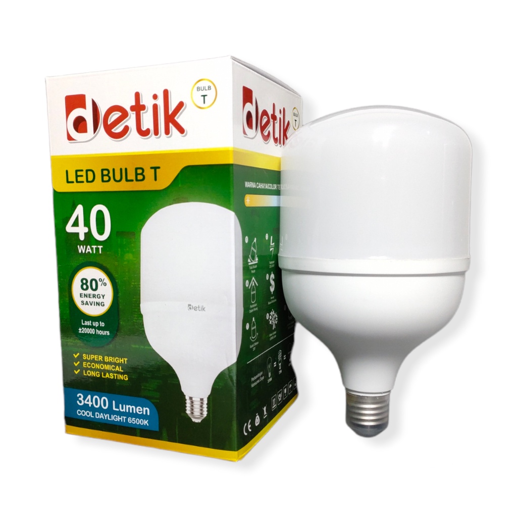 DETIK Lampu LED Capsule 40 Watt - Cahaya Putih (Garansi 1 Tahun)