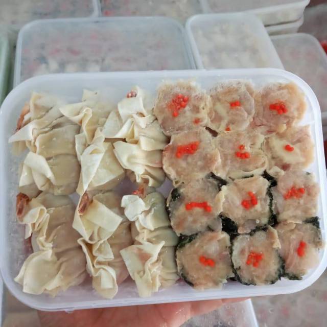 Jual Halal Dimsum Mix Campur 3 Rasa Ayam Udang Rumput Laut 18 Pcs Dim