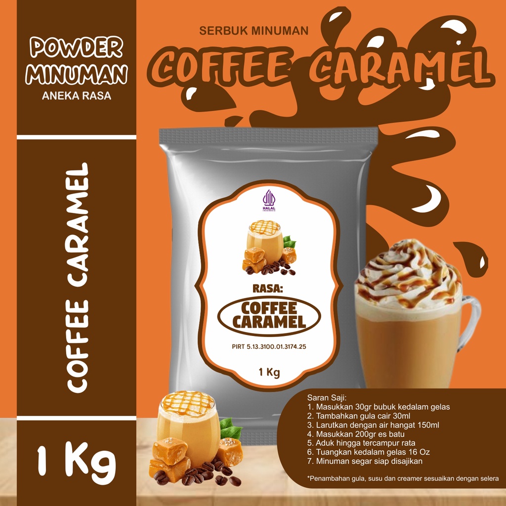 

Bubuk Serbuk Minuman 1kg Rasa Kopi Karamel Bubuk Minuman Kekinian Standar Instan Drink Coffee Caramel Powder Boba Drink