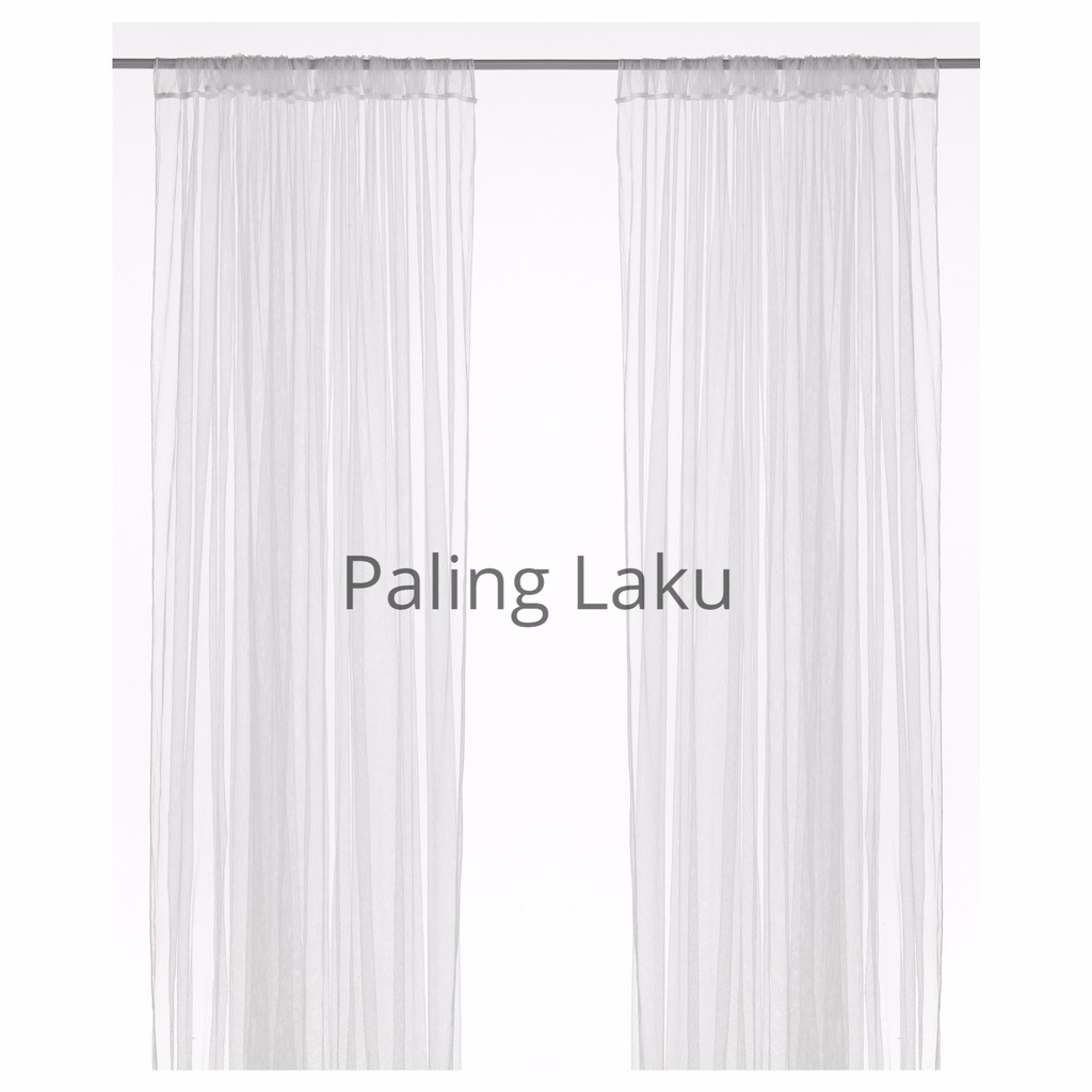 Paling Laku IKEA Lill Vitrase Gorden jaring putih 2pcs (1 pasang)