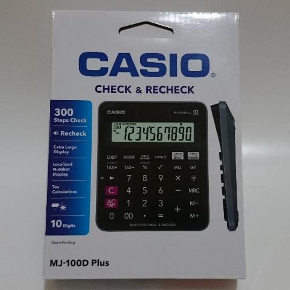 

Kalkulator Casio MJ 100D Plus Calculator Check Recheck