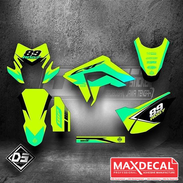 Decal CRF 150 L Hijau