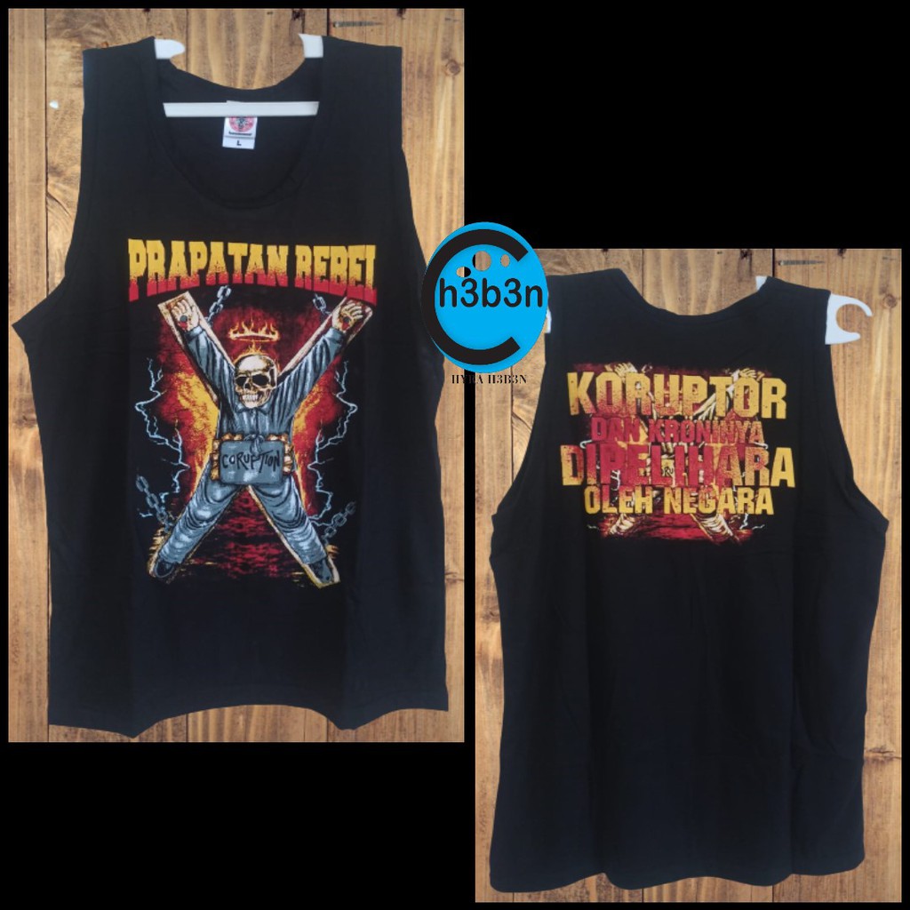 Kaos Singlet Prapatan Rebel Original/size L