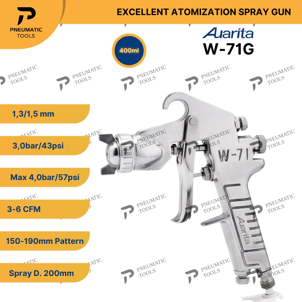 Spray Gun AUARITA W-71G ORIGINAL - Excellent Atomization Spray Gun W71G