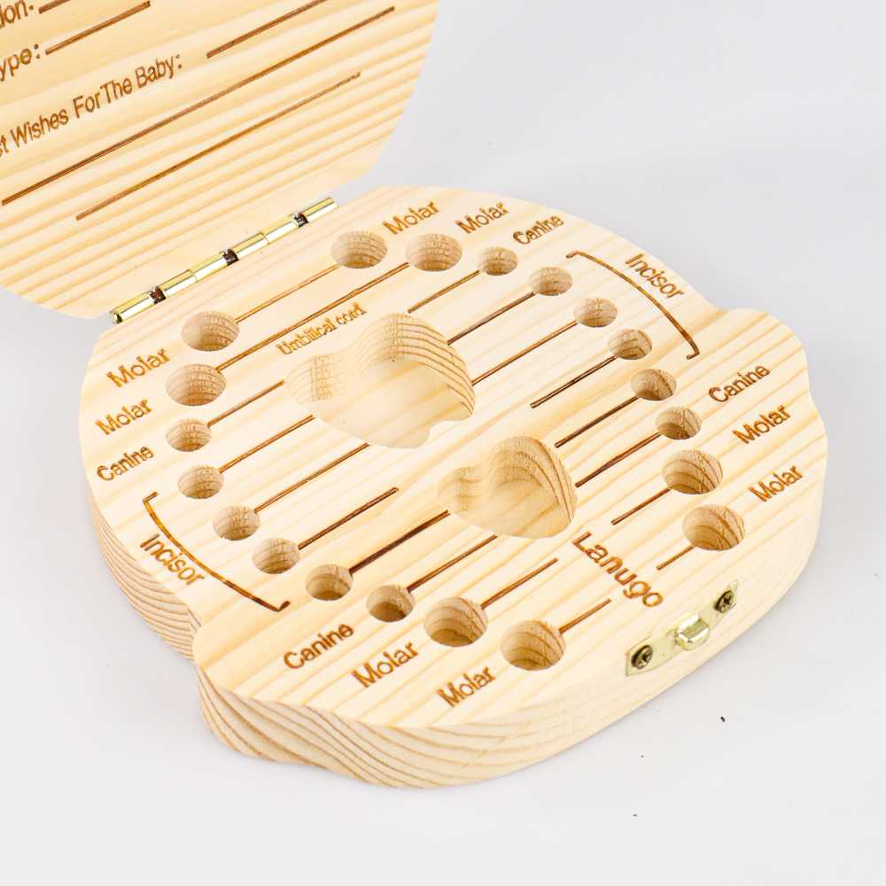 GIJ - Kotak Tempat Gigi Susu Bayi Baby Teeth Wood Box