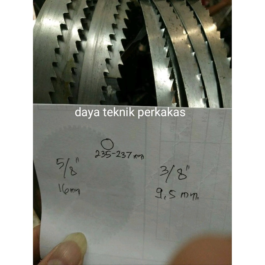mata band saw selendang  lebar 19mm panjang 235-237cm BAND SAW OSCAR - WESTCO GERGAJI PITA