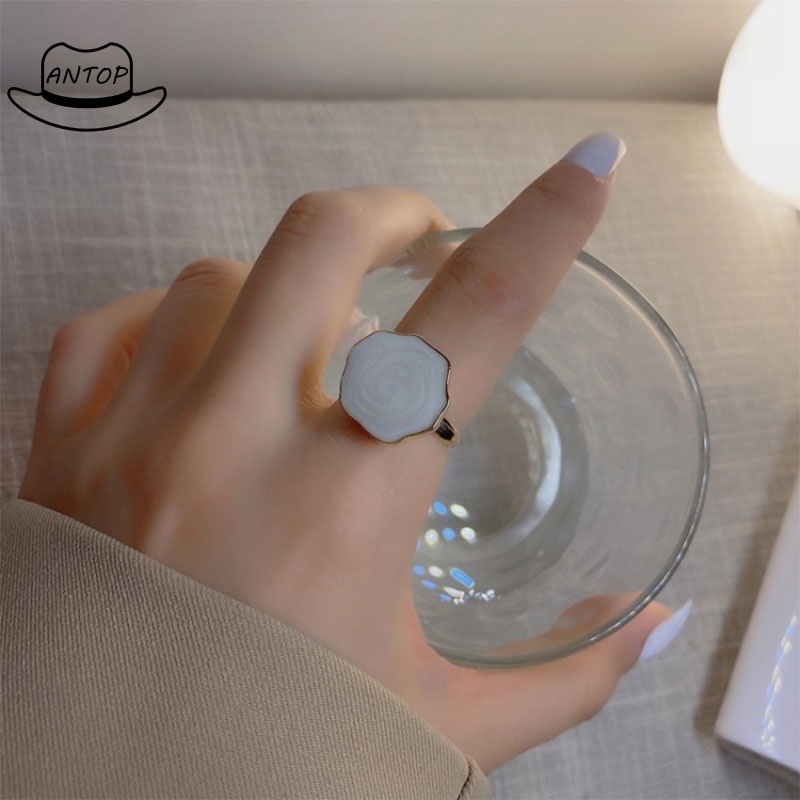Perhiasan Cincin Tidak Beraturan Berwarna Vintage Style Ladies Gift ANTOP