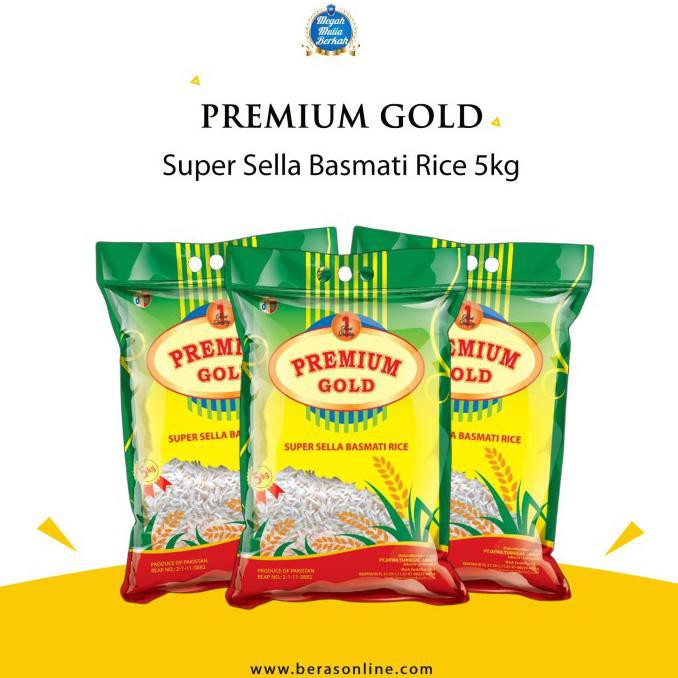 

Ready Stok BASMATI RICE " PREMIUM GOLD " 5KG Terlaris