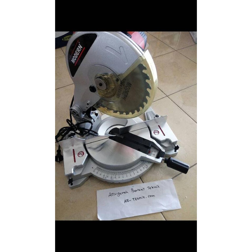 Modern M 3750 C/M3750C Mesin Potong Alumunium Mitter Saw 10" grab