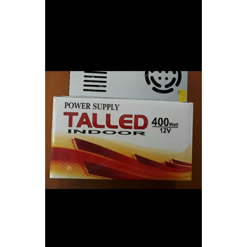 power supply dc 12vol 33amper merek TALLED input ac 180-264vol adaptor dc