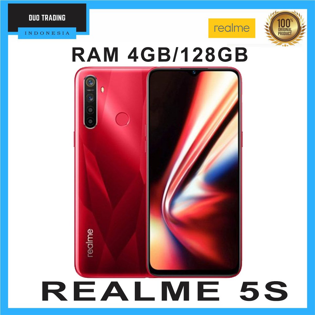 REALME 5S RAM 4GB ROM 128GB SMARTPHONE GARANSI RESMI 