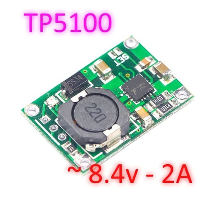 TP5100 1cell 2cell 7.4v 8.4v Lithium Lipo Battery Charging Controller