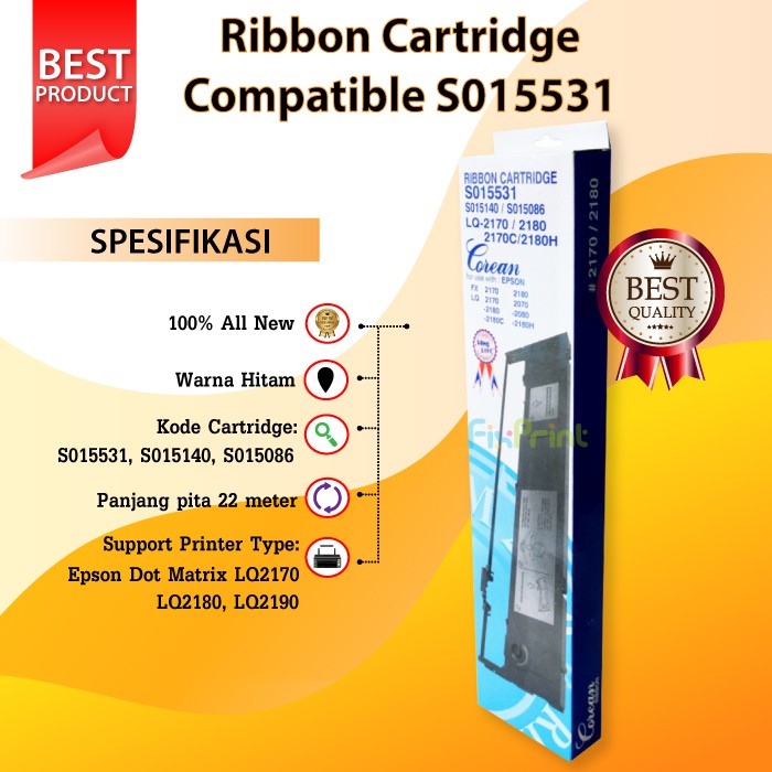 Ribbon Cartridge Compatible LQ2190 LQ2180 LQ2170 LQ-2190 LQ-2180 LQ-2170 Printer Dot Matrix FX2170