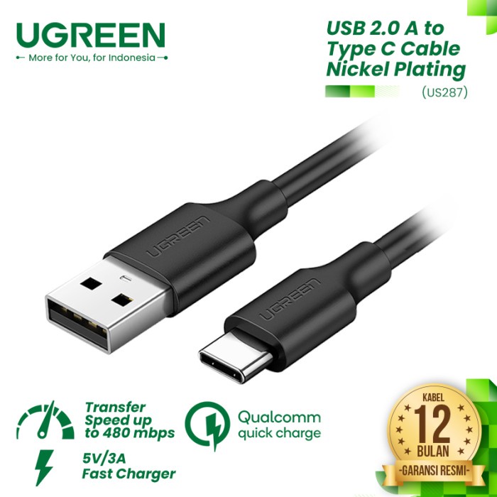 UGREEN Kabel USB-C to USB-A (Fast Charging) - US287