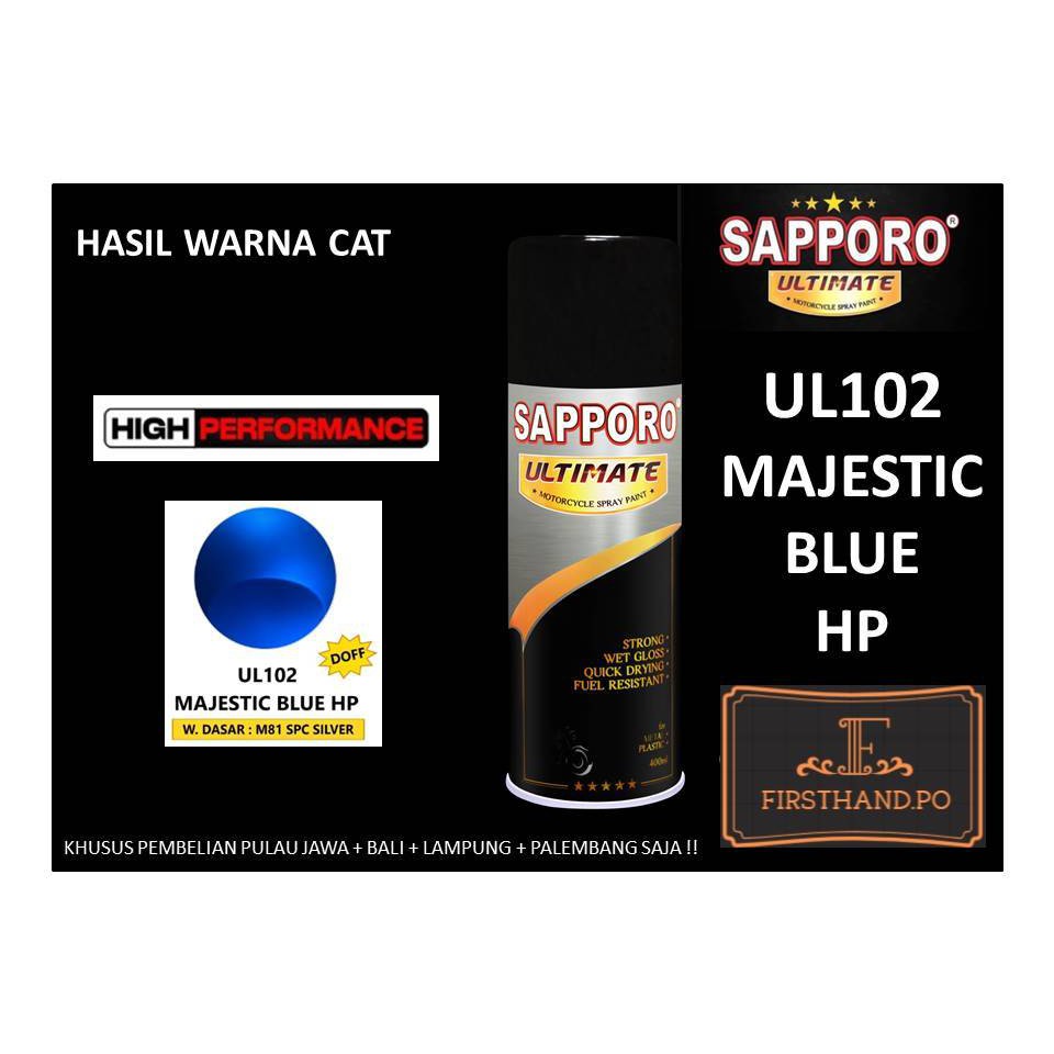 Sapporo Ultimate  UL102 Ultra Majestic Blue HP / Sapporo Spray
