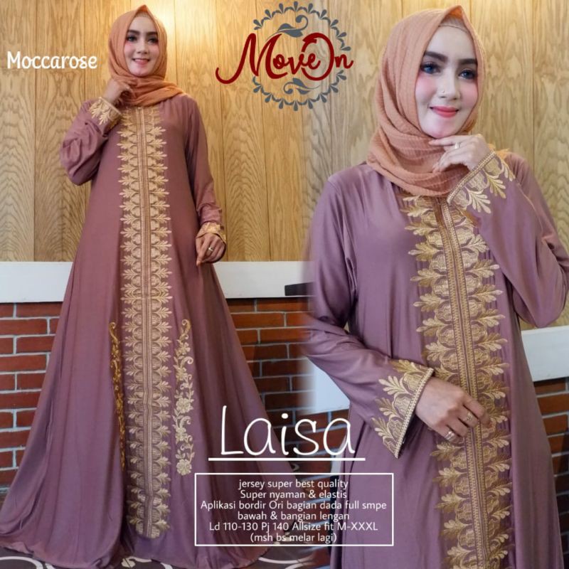 Gamis Muslim Jumbo Terbaru XXXL dress bordir jersey warna navi marun moccarose hitam purple greentea gamis kondangan seragaman polos Laisa Maxy Gamis Arabian Turkey Jumbo Dress Arabian Turkey Jumbo Gamis Arabian Jumbo Dresa Arabian Lebaran Terbaru Remaja