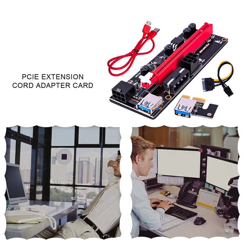 Usb 3.0 Gpu Dengan 6 Pin Interface Papan Ekstender Pci-E Riser/Papan Adapter Extender Riser Card/Pci-E Papan Adapter Riser Card Extender