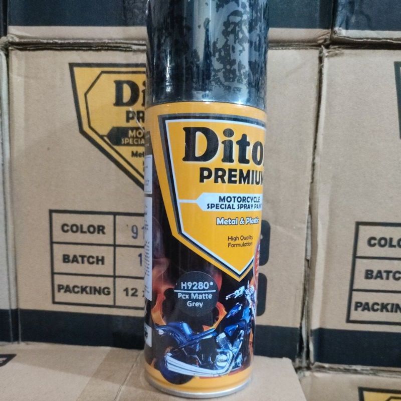 cat semprot pilok diton premium abu abu epoxy / primer grey, dark bluish grey, Nmax matte grey