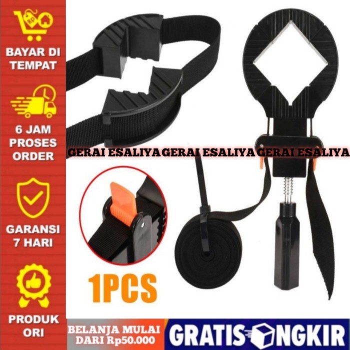 Penjepit Bingkai Kayu Adjustable Corner Clamp 4 Jaw PHO-0CK - Hitam