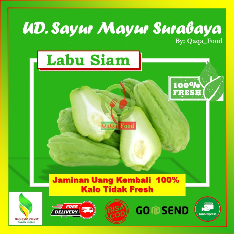 

LABU SIAM SIEM MANISA MANISAN SEGAR FRESH SAYUR SAYURAN MURAH 500 Gram - UD108