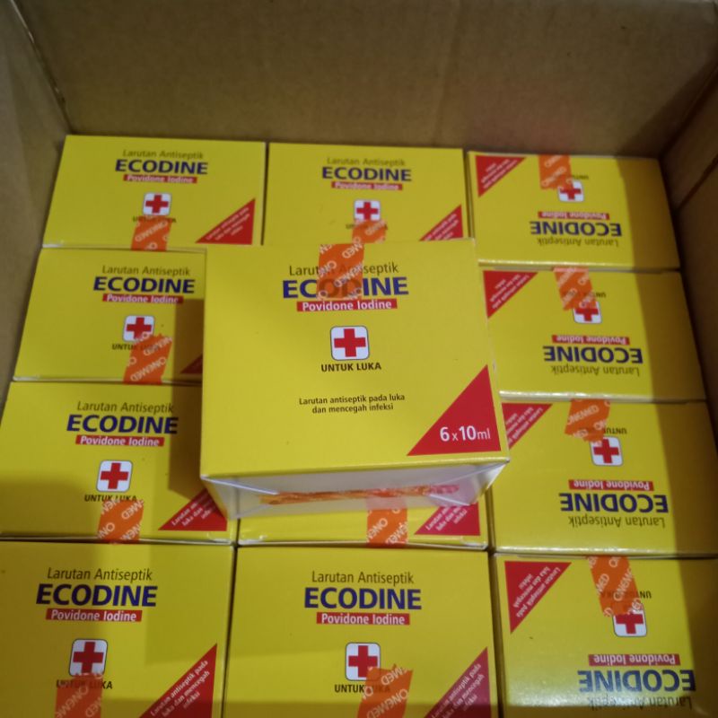 Ecodine 10ml pak isi 6btl